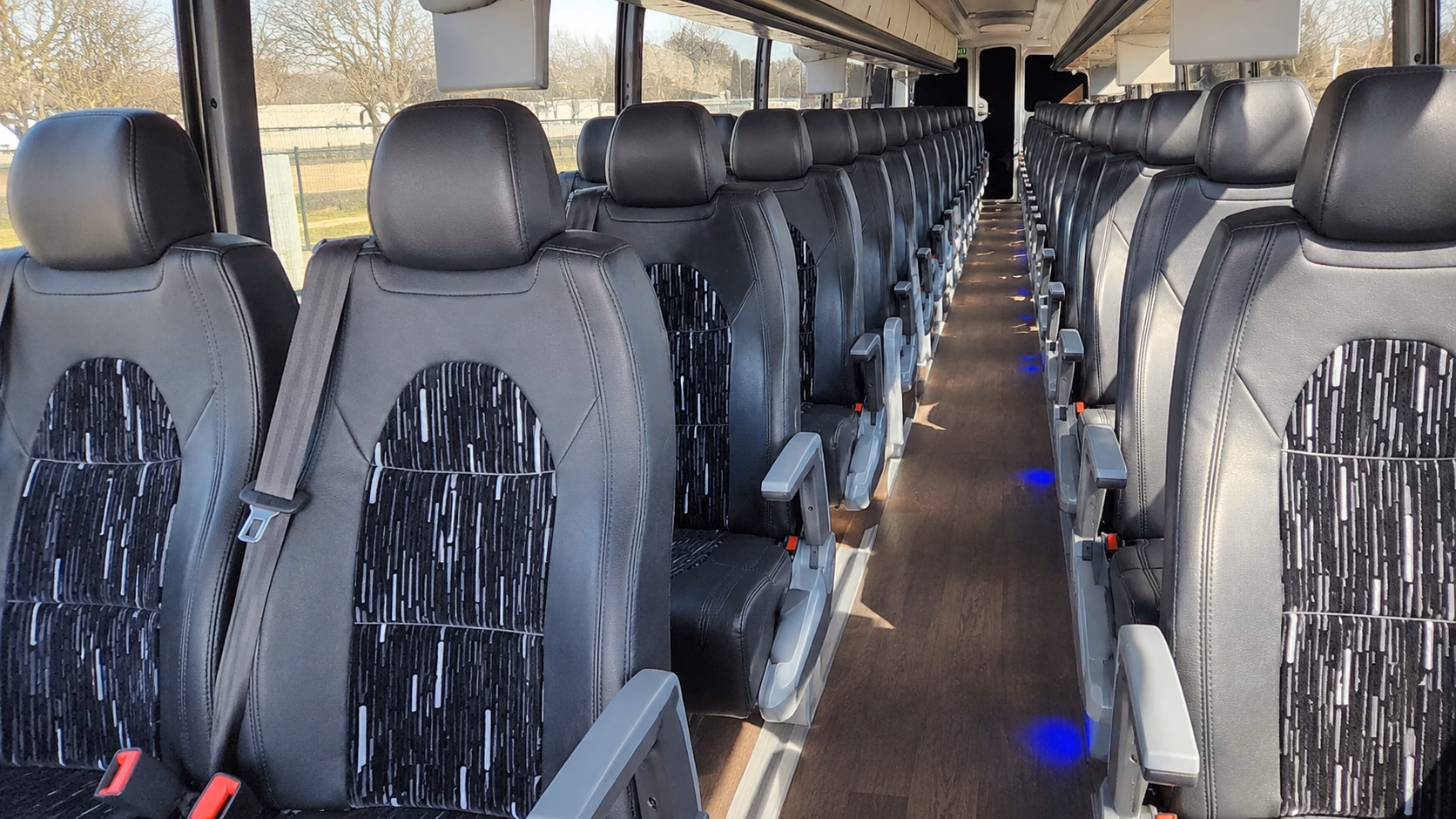 charter bus shuttles for broken arrow business parks and industrial sites