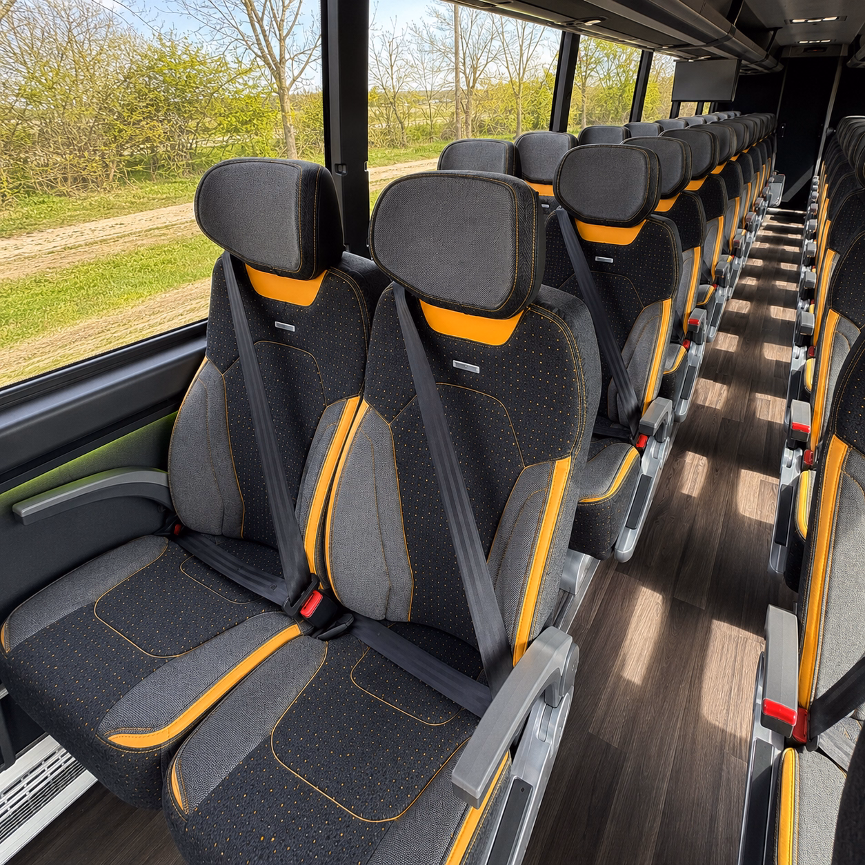 charter buses for corporate events and client outings at bok center and oneok field