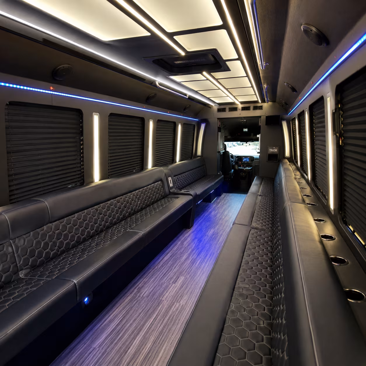 tulsa party bus rental interior